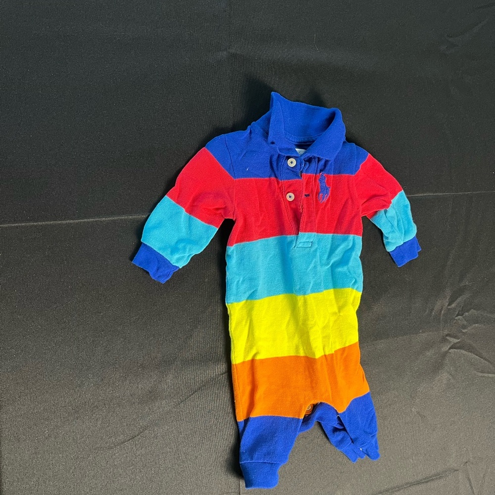 Ralph Lauren mutli colored striped one piece 3M
